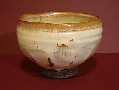 今古窯 菊高台茶碗 利茶土ミルグリム 作